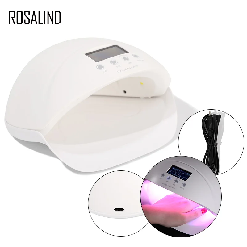 

ROSALIND 50W Drying For Nails Art Tool MJD007 UV LED Curing Light Fast Nail Gel Polish Varnish For Manicure Machine Nail Dryer