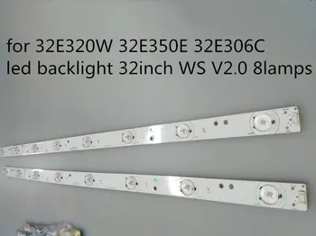 

1set=3pieces for 32E320W 32E350E 32E306C led backlight 32inch WS V2.0 8lamps Screen RDL320HY