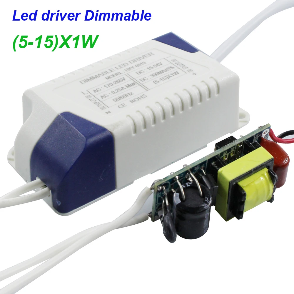 SXZM 10pcs/lot Led driver dimmable (5 15)x1W external led power supply dimmable led light driver