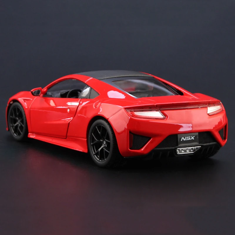 Недорогая модель автомобиля игрушки масштаб 1:24 NSX суперспортивная из сплава