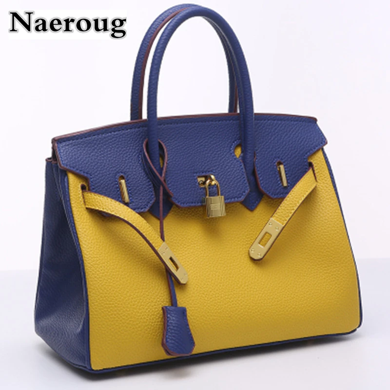 

Luxury Litchi Grain Platinum Handbags Fashion Panelled Crossbody Bags for Women Large Capacity Shoulder Messenger Bags Cloe Bag