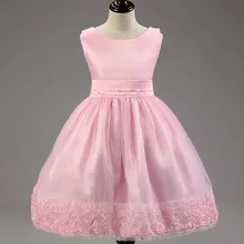 2016 New Arrival Sale Girl Dress Summer High-grade Wedding Dresses Children Embroidered Party Dresse Bridesmaid Dress90-130cm