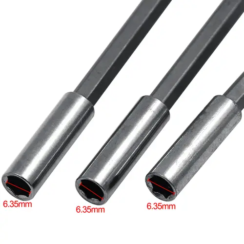 1/4 Hex Shank Quick Release Electric Drill Magnetic Screwdriver Bit Holder 60mm 75mm 100mm 150mm - Image 2