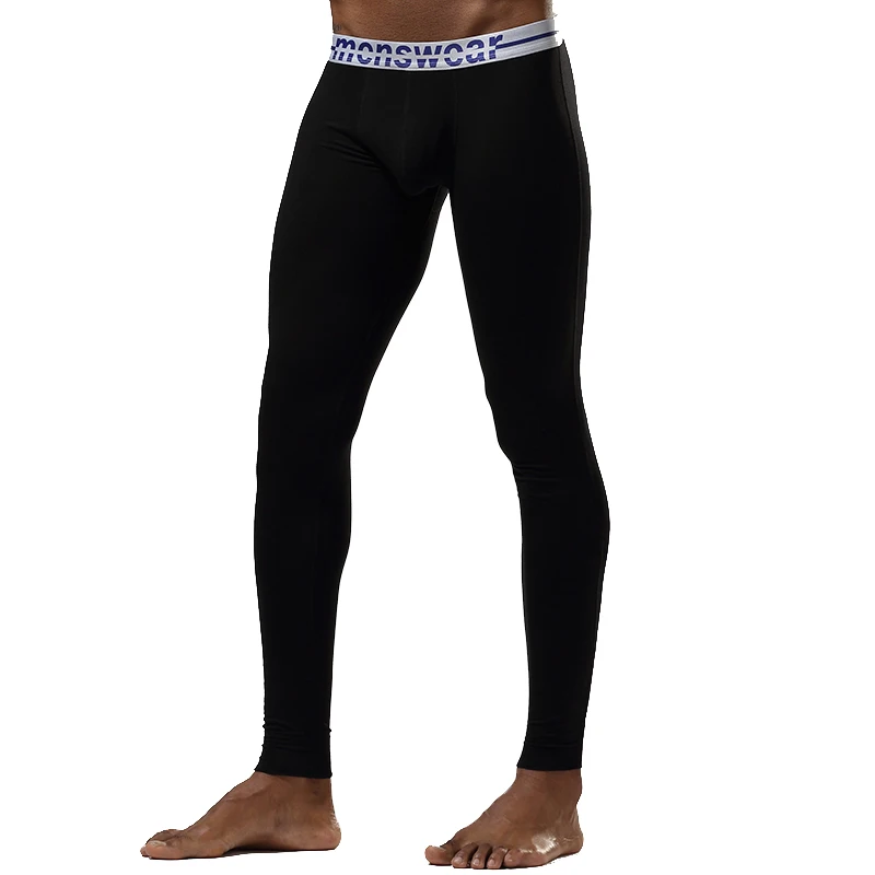 Men Soft Comfortable Long Johns Stretch Termica Homem Home Pants Warm