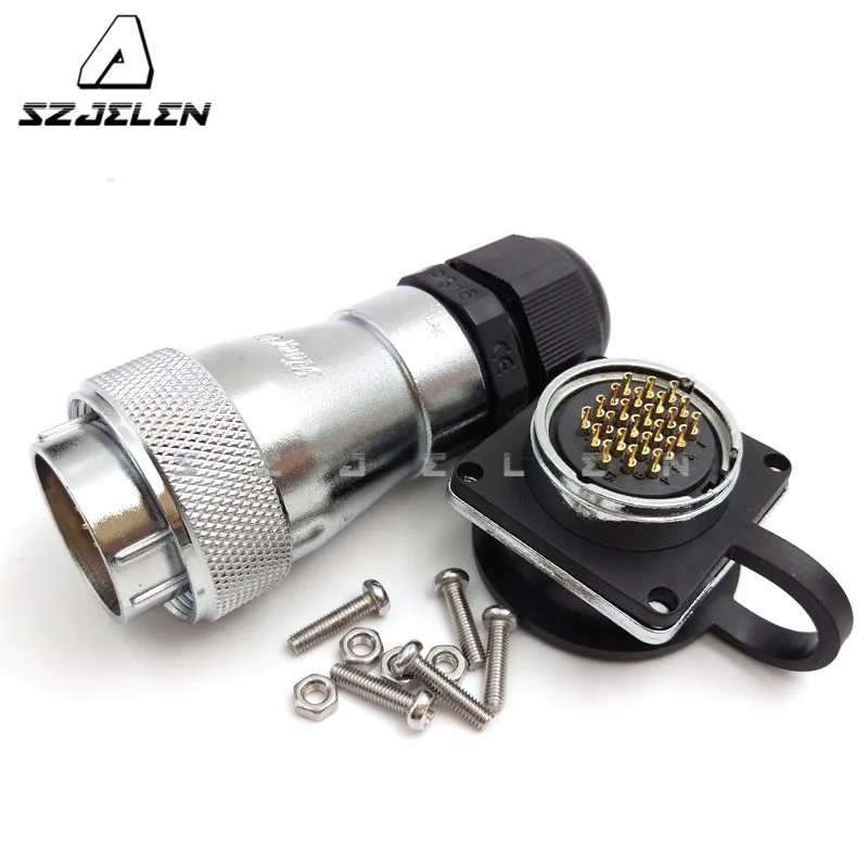 SZJELEN WF28 series 24 pin Waterproof connector ... SZJELEN WF28 series 24 pin Waterproof connector ... on Sconces No Electric Plug id=15761