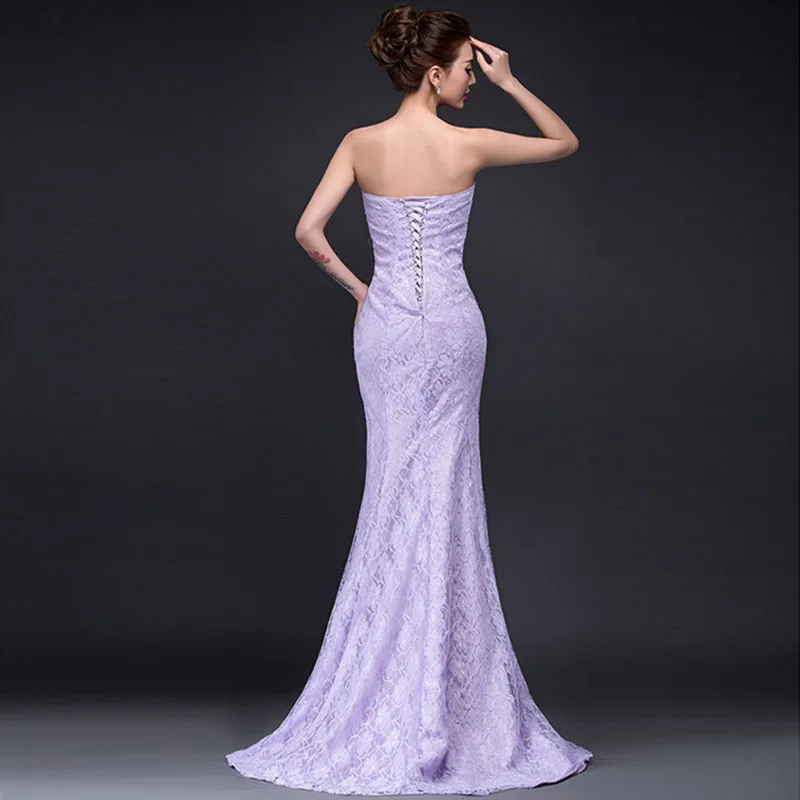 In Stock Mermiad Lace Wedding Dresses With Brush Train Vestidos de Novia Sleeveless Bridal Gowns 2019 Free Shipping (5)