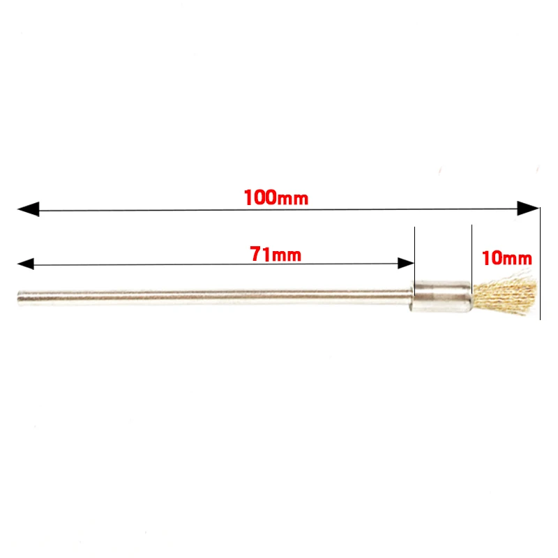 Yeoda 10 шт./компл. высокое качество удлиняющий стержень Медный провод кисть из конского волоса недостаточно совершенная Шлифовка с помощью ржавчины полировка