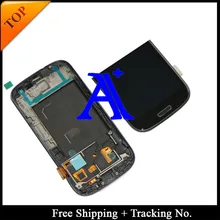 100% tested 4.8′ Super AMOLED For Samsung Galaxy S3 neo LCD i9300i i9301 i9308i LCD Display Digitizer Assembly with frame