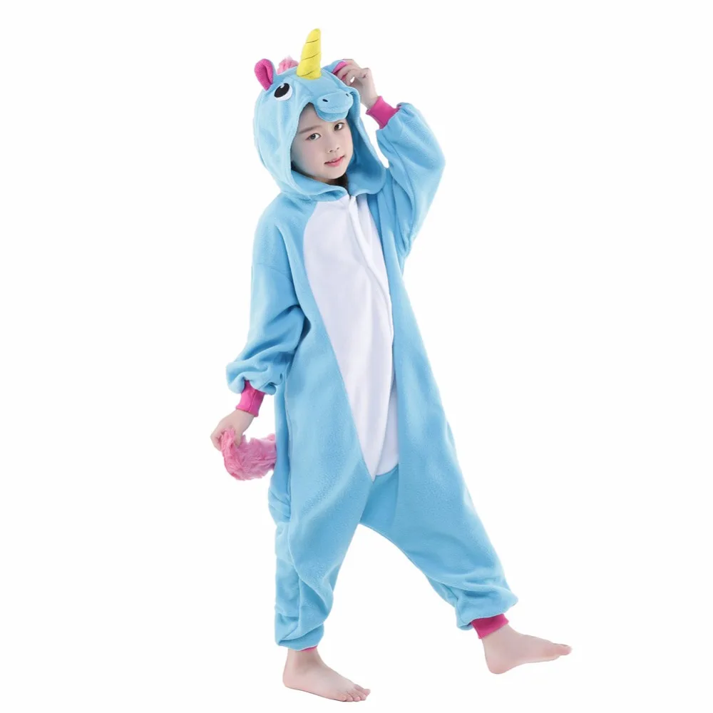 Pegasus Newcosplay Kartun Biru Piyama Anak Pakaian Tidur Lucu