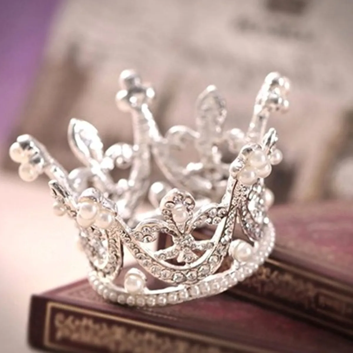 

Fashion Bridal Wedding Hair Jewelry Hair Comb Rhinestone Crystal Imitate Pearl Tiara Princess Crown for Women Hair Accessories