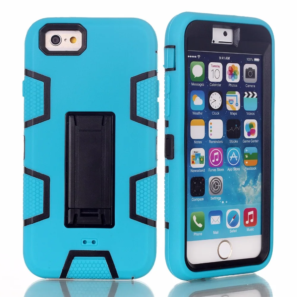 3 in 1 Impact Hybrid Cover Phone Cases for iPhone 5 5S Belt Clip