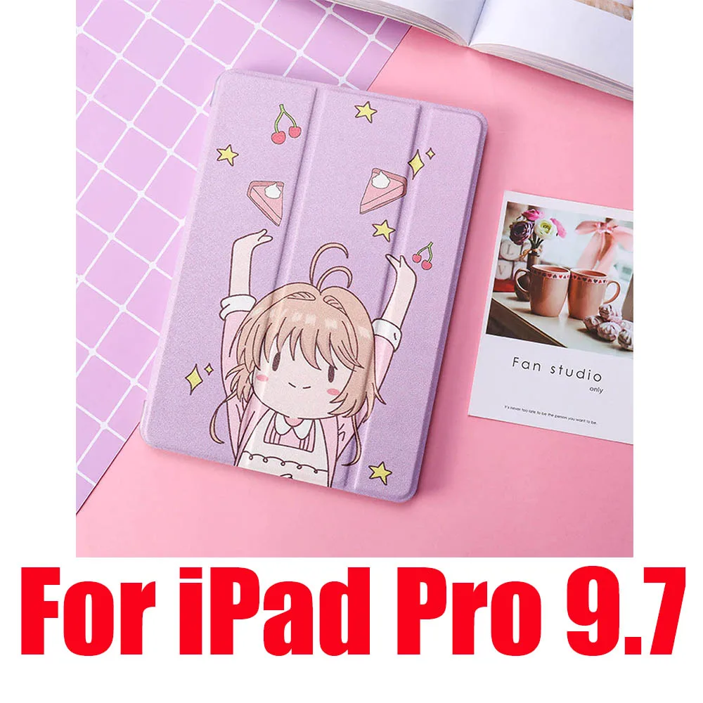 Чехол для iPad 2/3/4 Mini 1 iPad 5 Air iPad iPad 10,5 Pro 9,7 Мягкий противоударный пылезащищенные силиконовые милый пленка с полным покрытием - Цвет: Purple Pro 9.7