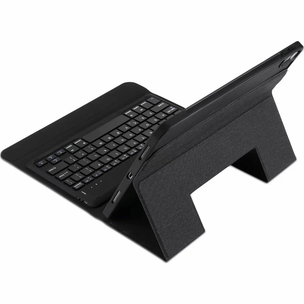 Ультра тонкий беспроводной Bluetooth клавиатура Folio Stand Роскошный кожаный чехол для