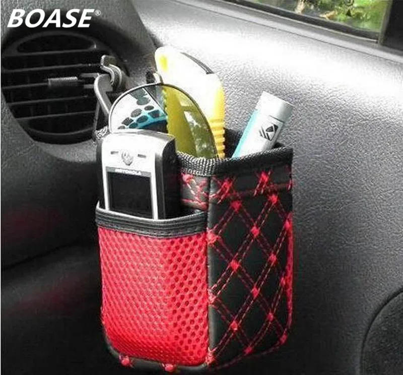 

11X8 cm Large Car Outlet Cargo Bag Car Bags Bags Mobile Phone Bags Red / White Line