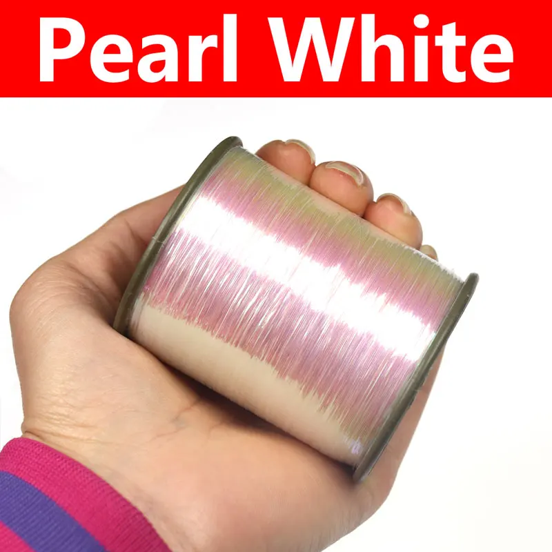Bimoo большая катушка 2000 м 1/10 0,25 мм плоская Мишура для завязывания мушек стример Nymph Midge материал ребра - Цвет: pearl white