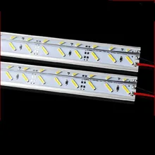 Fanlive 50 шт. супер яркий светодиодный фонарь для кухни с зеркальный отражатель DC12V 1 м* 72 светодиодный SMD 8520 алюминиевый светодиодный светильник