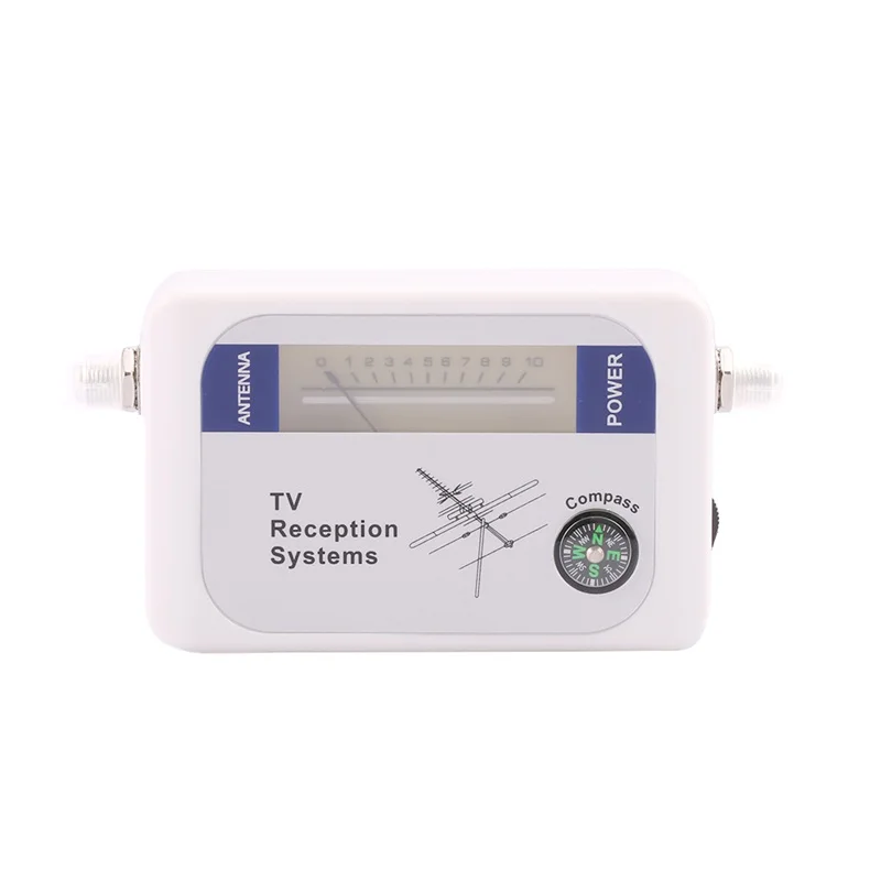 Белый спутниковый искатель с отображением SCLS DVB T цифровая антенна для