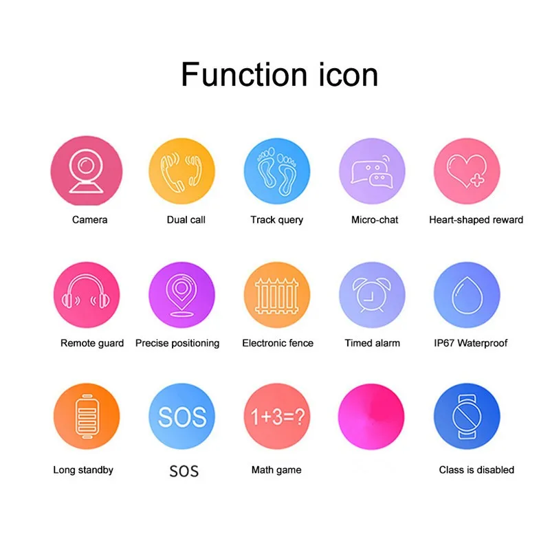 Дети трекер часы камера водонепроницаемый IOS Android Многофункциональные цифровые наручные часы Дети День рождения подарок q12 1 шт