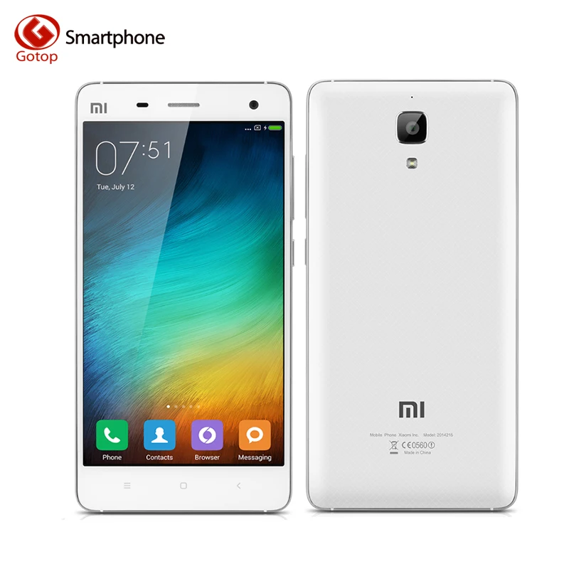 Xiao mi 4 5 0 дюймов Snapdragon 801 четырехъядерный сотовый телефон ОЗУ 3 ГБ + ПЗУ 64 Гб 1920*1080 3000