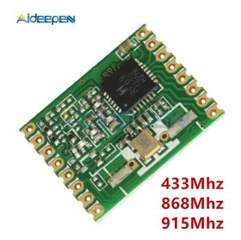 

RFM69W RFM69 433MHZ 868MHZ 915MHZ Wireless FSK Transceiver Module 20dBm Frequency RFM69W-868S2 For Remote/HM