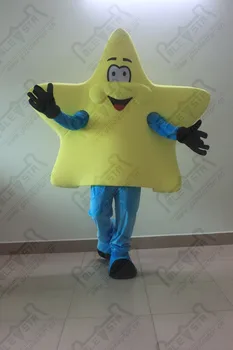 

yellow five star mascot costumes new cartoon shine happy star costumes big foam body