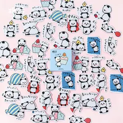 H24 45 шт./упак. Kawaii Panda мини-наклейки DIY декоративные герметика ярлыком Школа канцелярских товаров