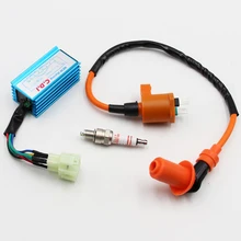 Scooter High Performance Racing Ignition Coil A7TC Spark Plug CDI GY6 50cc 70cc 90cc 125cc 150cc