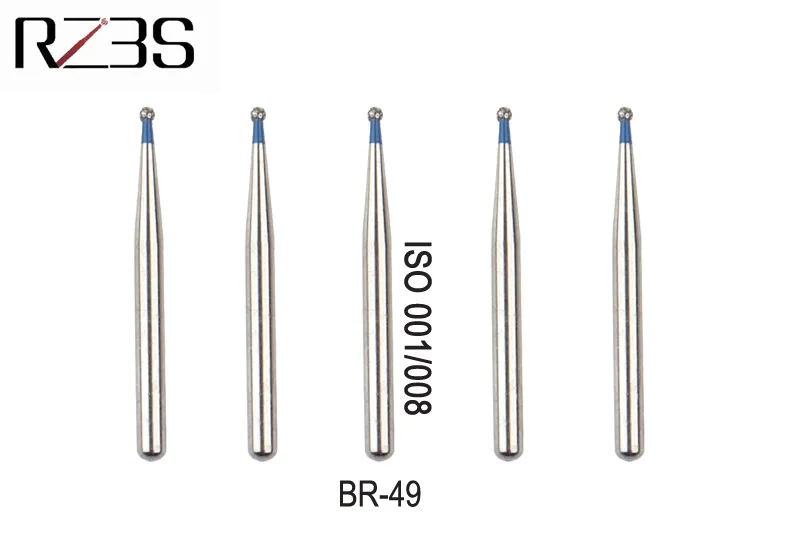 12 шт. Стоматологическая Алмазная ФГ боры высокая скорость небольшая круглая головка Бур для NSK KAVO Стиль воздуха турбины BR-45, BR-46, BR-49, BR-S45, BR-S46