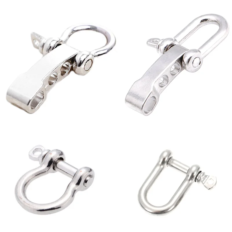 U Adjustable Shackle 5mm for Paracord Bracelet 3pcs Stainless Steel D