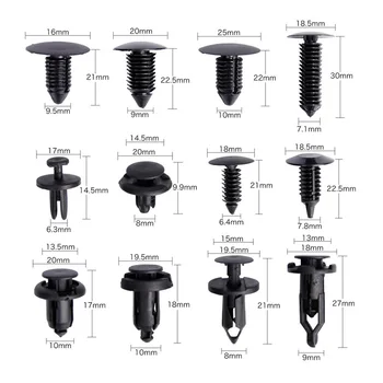 

240Pcs Car Retainer Clips and Plastic Fasteners Kit, 12 Most Popular Sizes Auto Push Pin Rivets Set