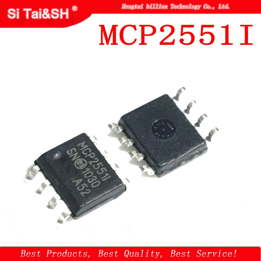 

4PCS MCP2551I MCP2551 MCP2551-I/SN MCP2551T-I/SN SOP8 CAN Embedded-microcontroller