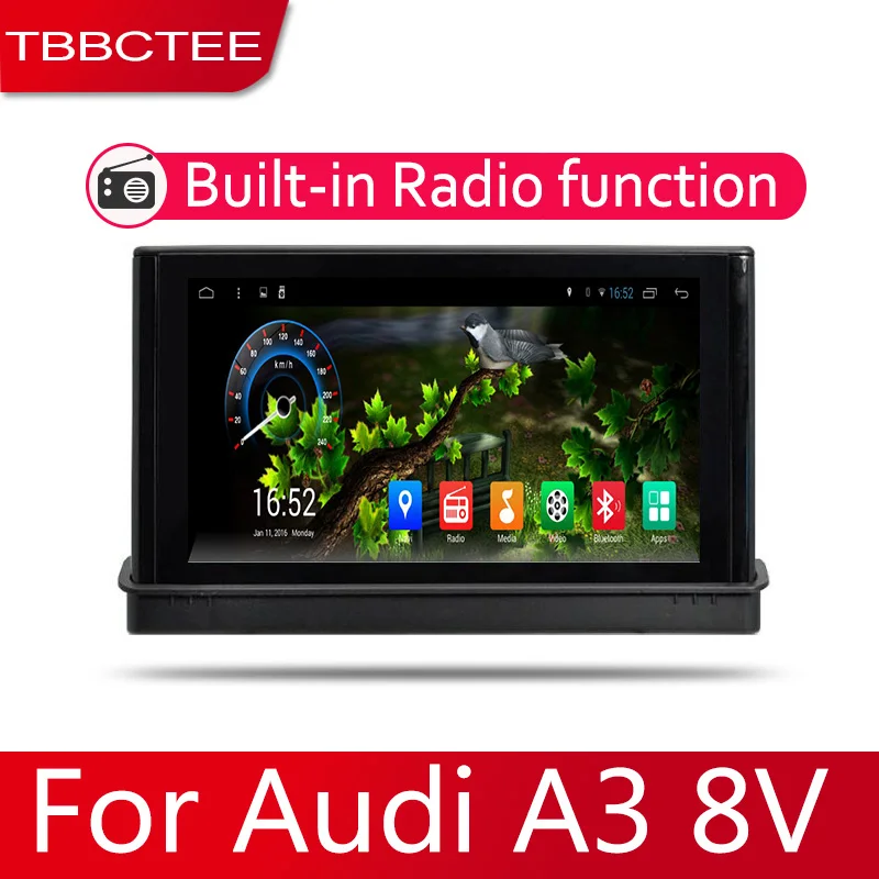 7 HD 1080P ips ЖК-экран Android 8 Core для Audi A3 8V~ автомобильный радиоприемник BT 3G4G wifi AUX USB GPS Navi мультимедиа