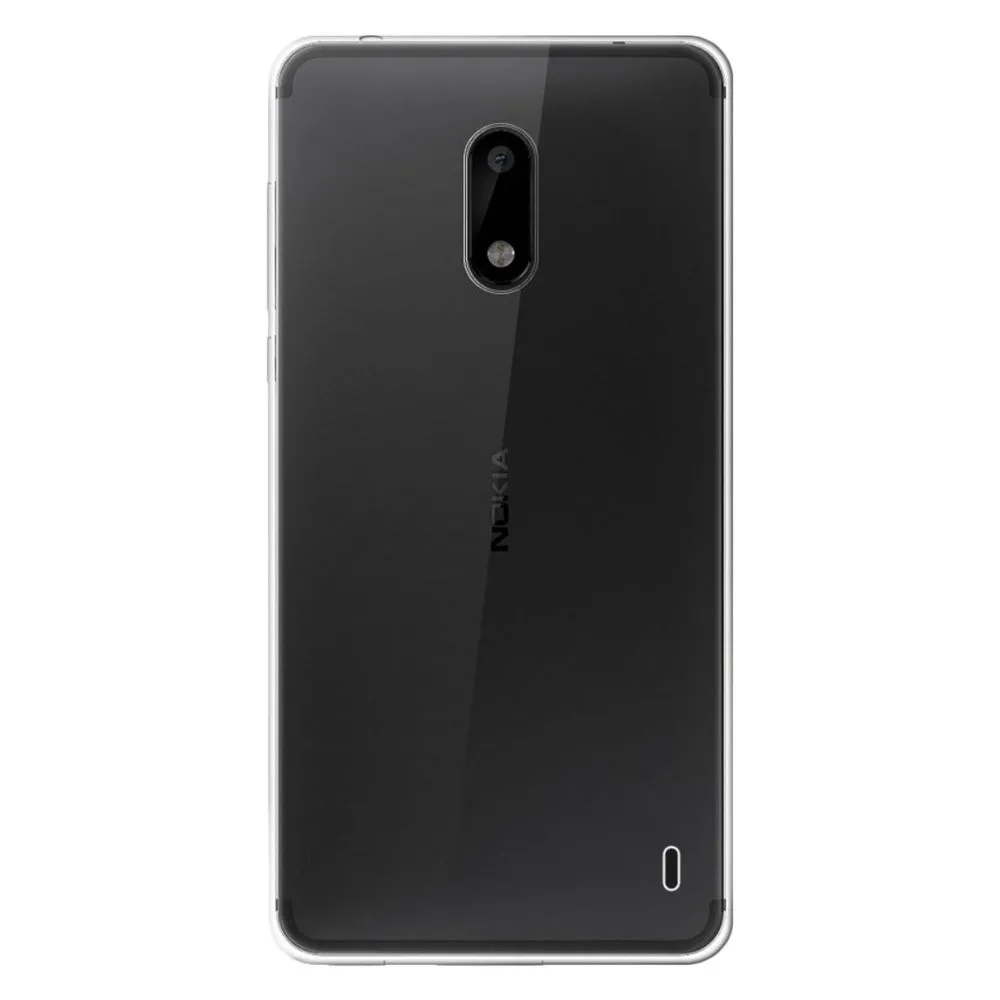 Силиконовый прозрачный чехол подставка для Nokia 2|Бамперы| |