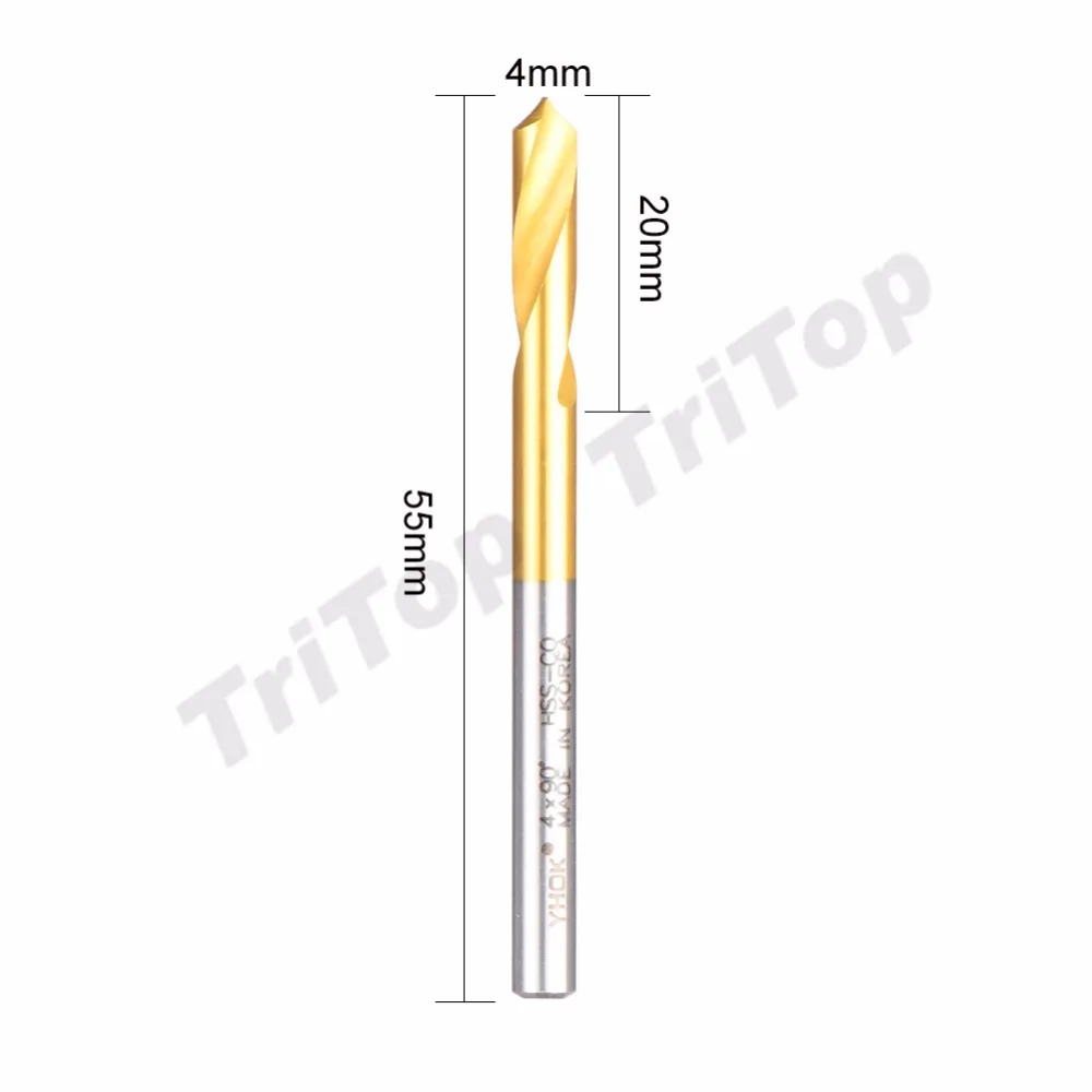 5 шт./лот D4 * 90 градусов Новинка 2017 года тип высокое качество, содержащий кобальт HSS fixed Point сверло диаметром 4 мм 90 градусов бесплатная доставка
