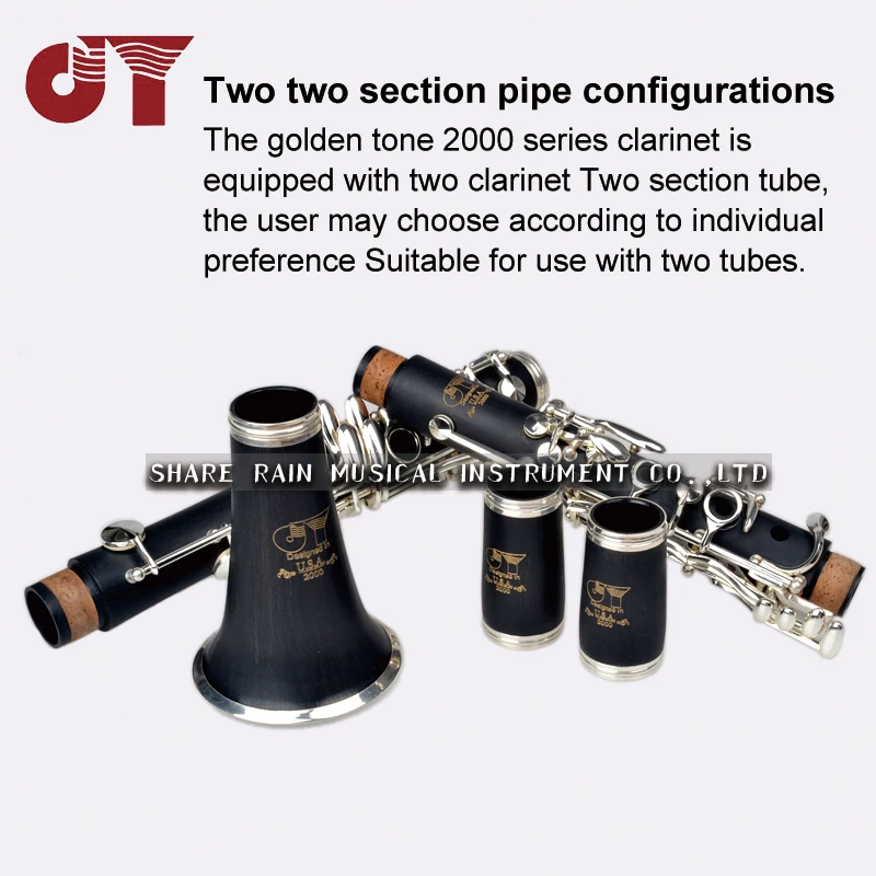 Official authorization JINYIN Clarinet silver plating keyboard down B tune Beginner Level examination JYCL-2000