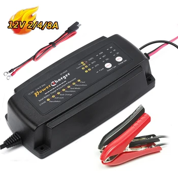 

Smart Car Battery Charger Maintainer 12V 2A 4A 8A 7-Stage CE Approved Fast AGM/SLA/Gel Sealed Lead Acid Battery Charger Electric
