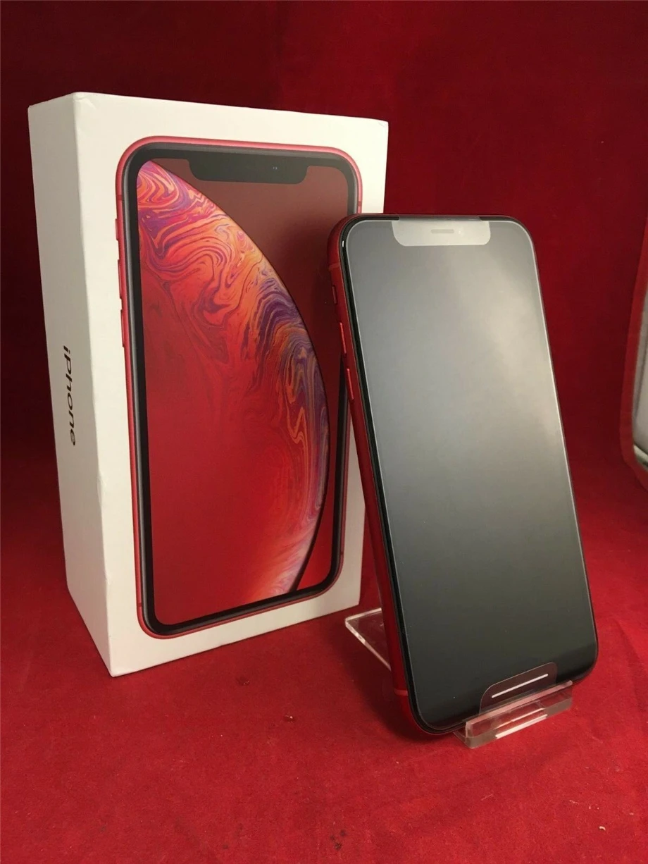 Apple iPhone XR (赤) 箱付き 64GB（iPhoneXR 箱・装飾品付きの