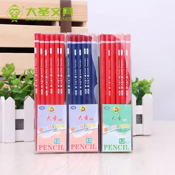 

12pcs/set Hexagon HB Pencil for Kids Wood Pencil Black Core Red Green Blue Black Cute Stationery Pencils School Office Supplies