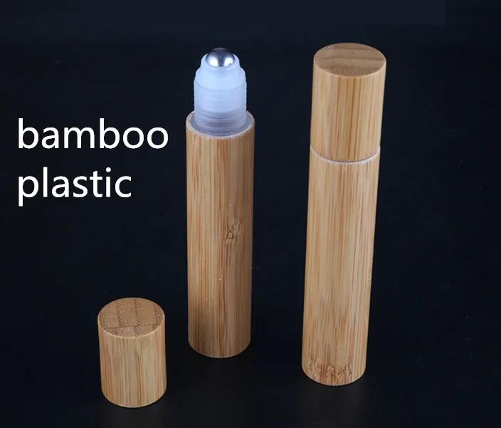 

12ps/lot bamboo wood oil bottle Stainless Roll On Ball, Perfume Aromatherapy Bottle oil roller bottle portable with free tools