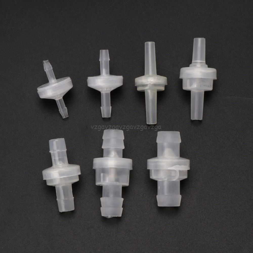 

Plastic One-Way Non-Return Water Inline Fluids Check Valves for Fuel Gas Liquid Mr13 19 Dropship