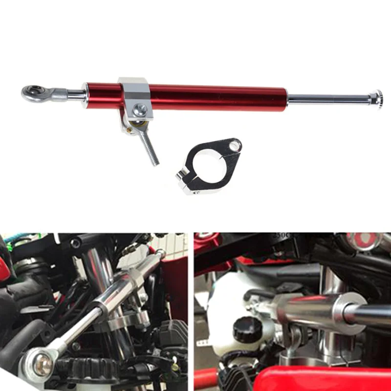

33cm Universal Motorcycle Adjustable Steering Damper Safety Stabilizer Control DXY88