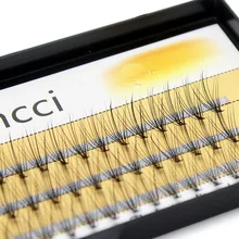 1 коробка большой емкости 60 пряди 6d 10D ресницы для наращивания 0,1 мм толщина настоящие норковые полосы ресницы Индивидуальные ресницы натуральный стиль