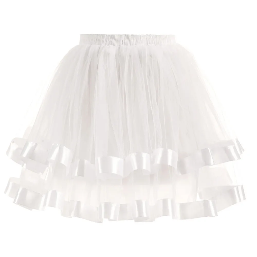 Женская плиссированная газовая короткая юбка высокого качества для взрослых, юбка-пачка для танцев W0315