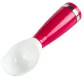 1 шт. пластиковая ложка-ложка для мороженого, дыня, Шариковая ложка, новинка, для кухни, шаровая ложка для Фруктового мороженого, Желейная ложка, ложка-совок, инструменты, ок 0431 - Цвет: Красный