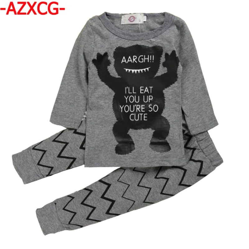 

Baby Boy Girl's Clothing New Fashion Girls Spring Autumn Suit Set Baby Cotton Tracksuit Children Toddler Monster Infant Clothes