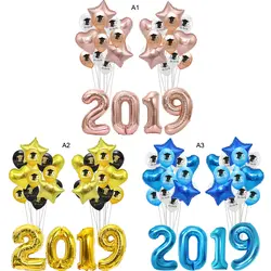 Воздушные шары на выпускной 2019 баллоны с принтом поздравление Выпускной подарок школьные вечерние украшения Воздушные шары набор