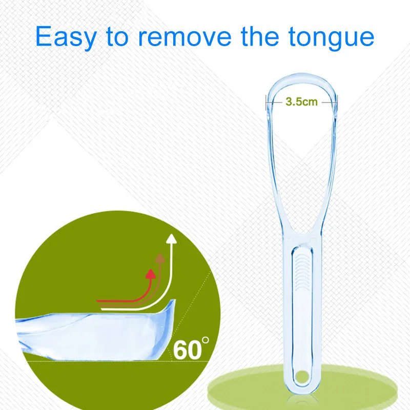 1 шт. портативный скребок для языка уход за полостью рта двухсторонний дизайн YUF99