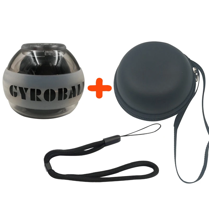

12000 RPMS LED Force Gyroscope Ball Gyro Power Wrist Ball Arm Exerciser Strengthener with Speed Meter Counter 12 Colors E