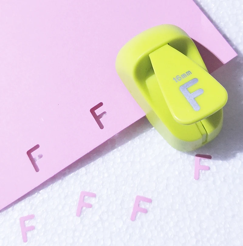

1PC Alphabet letters F shaped craft punch cutting dies Scrapbook Handmade punchers for choosing hole punches Free Ship