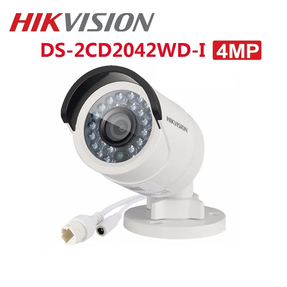 

HIKVISION CCTV IP Camera DS-2CD2042WD-I 4MP Bullet Security IP Camera with POE Network camera Security Cameras Surveillance